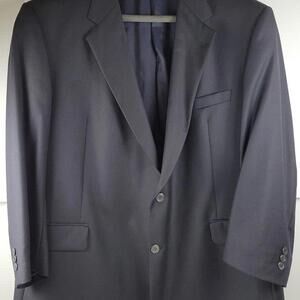Men's Sport Coat Dark Blue 2 button 52R Dress Casual